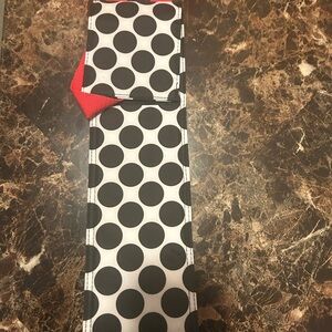 Thirty-One Black and White Polka Dot Cooler Bag